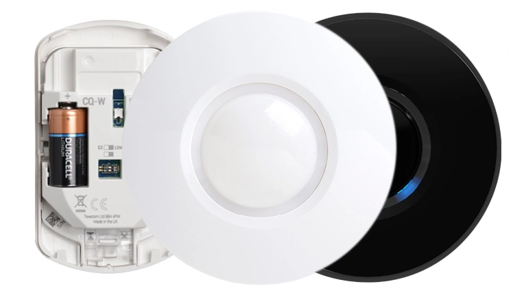  Wireless Ricochet Capture CQ Ricochet 360&deg Ceiling Mounted Quad PIR 9M Black